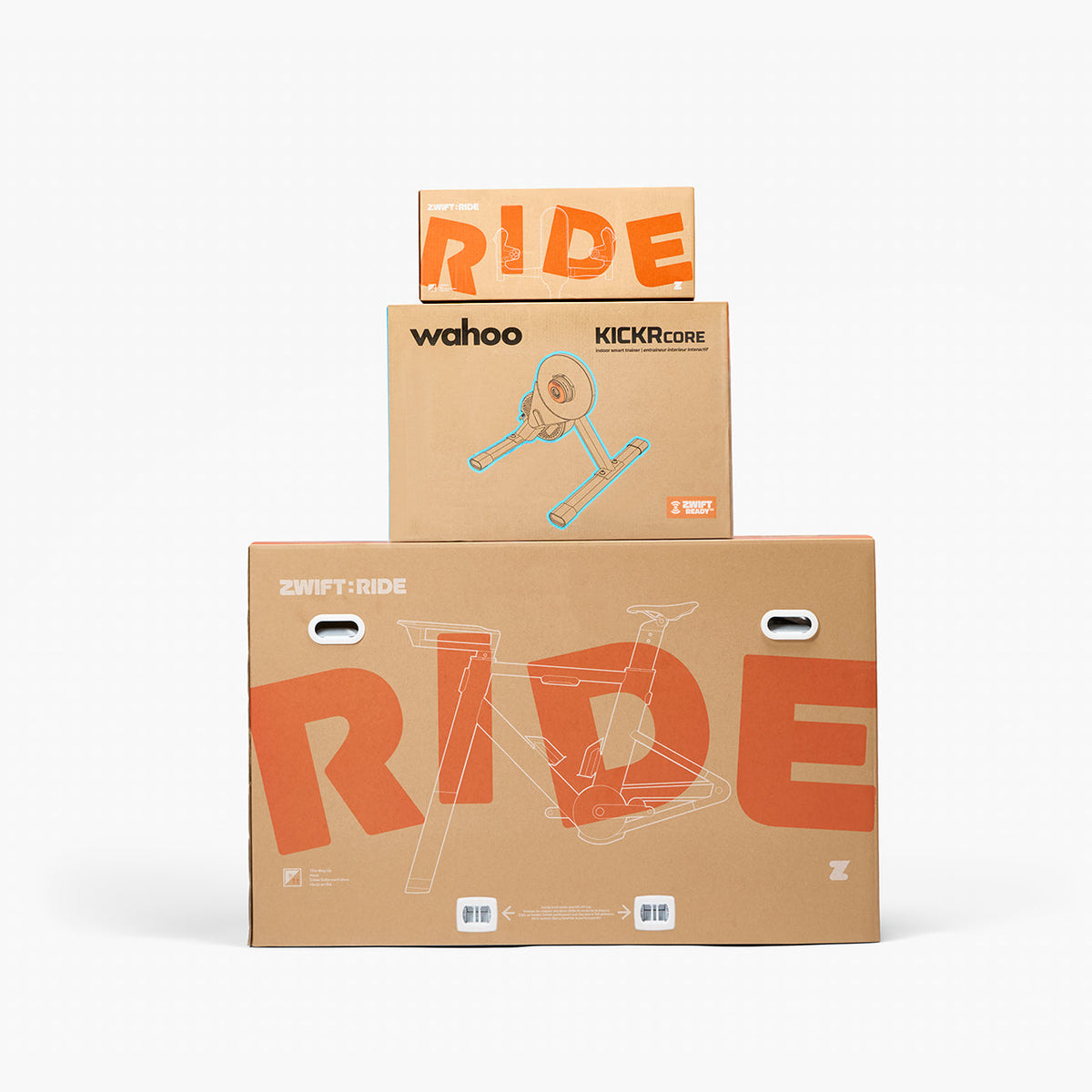 Zwift Ride V2 with Wahoo KICKR CORE 2 Smart Indoor Bike