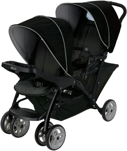 Graco Stadium Duo Tandem Double Pushchair – Black/Grey