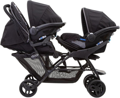 Graco Stadium Duo Tandem Double Pushchair – Black/Grey