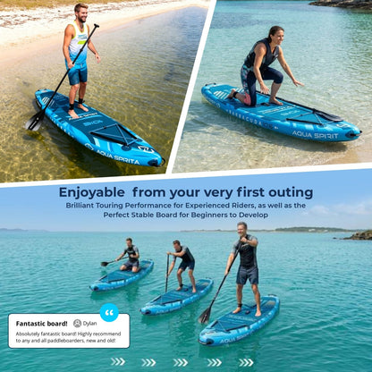 Aqua Spirit Barracuda 10'6" Inflatable Paddle Board & Kayak Package