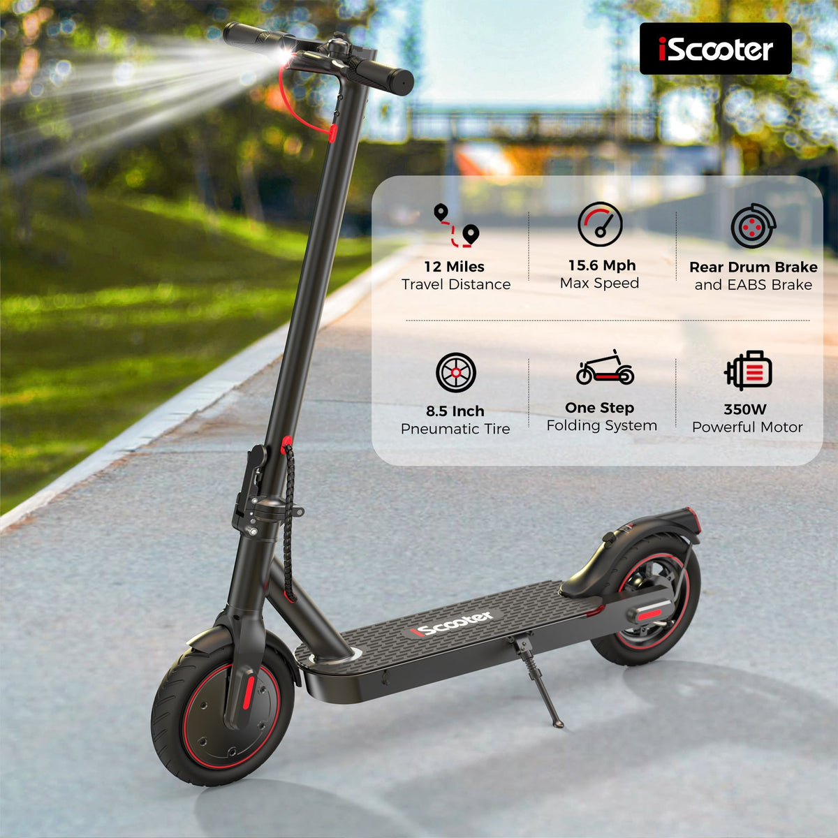 iScooter i9/i8 Electric Scooter – Foldable Commuter E-Scooter